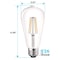 Luxrite ST19 LED Edison Light Bulbs 8W 75W Equivalent 800LM 3000K Soft White Dimmable E26 Base, 4PK LR21651-4PK - alternate 5